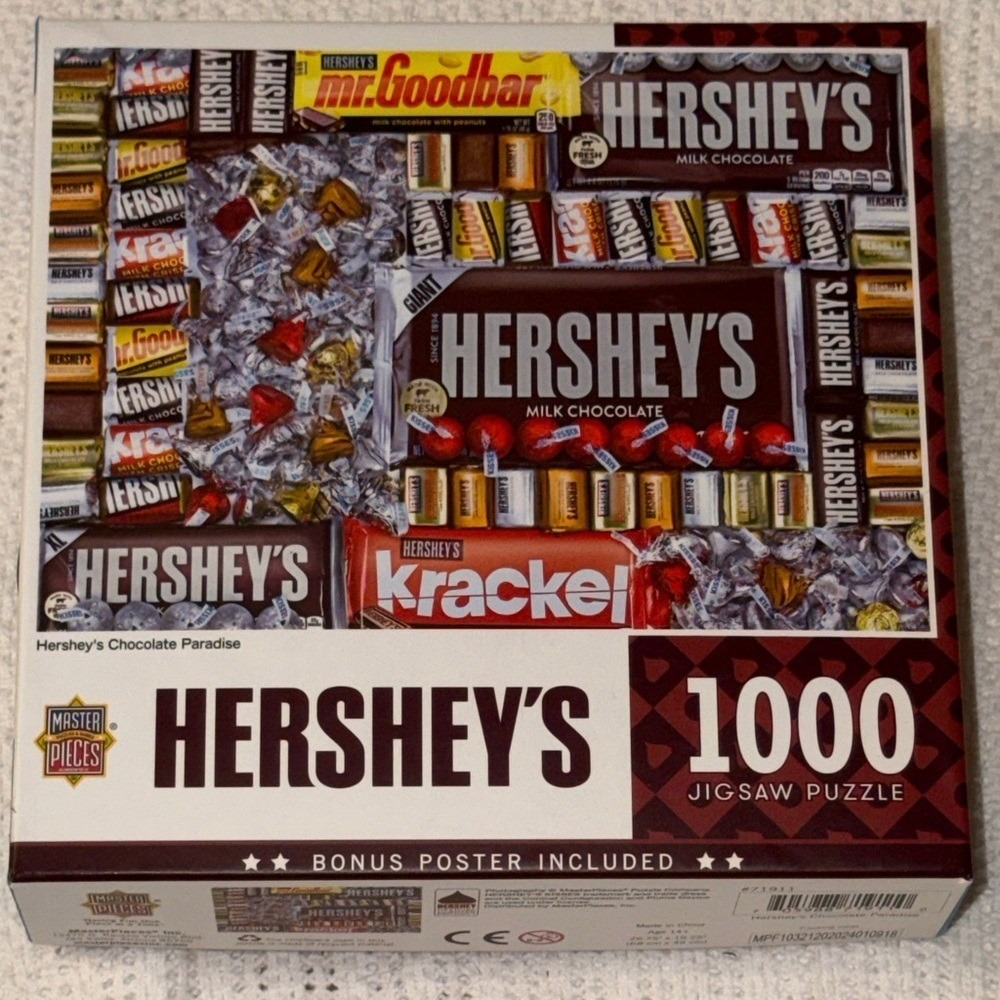 MasterPieces Hershey's Chocolate Paradise 1000 Piece Jigsaw Puzzle 71911 New